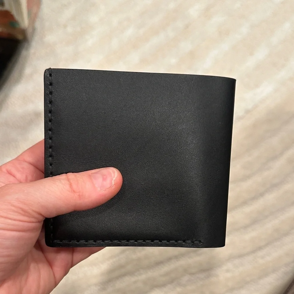 Handcrafted Black Leather Wallet